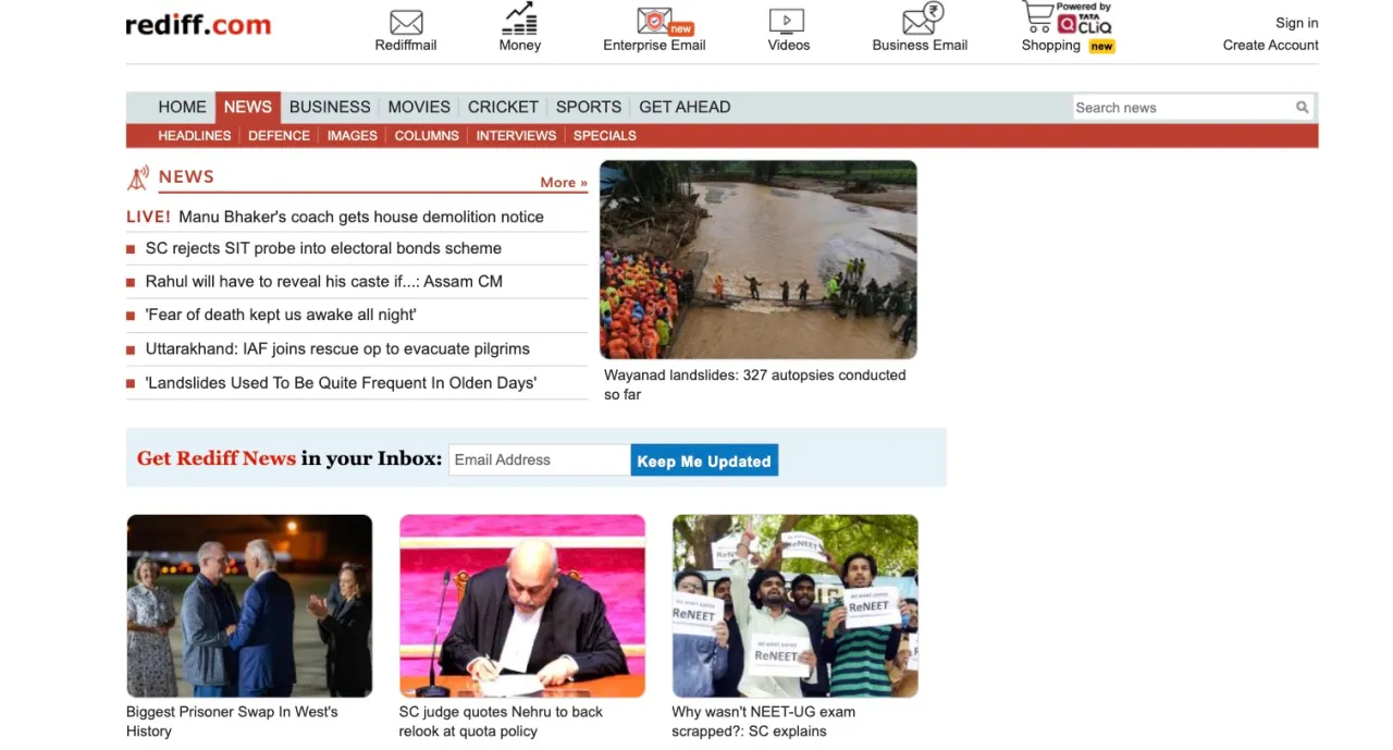 Rediff 曾是印度互联网服务的先驱，现以 300 万美元出售多数股权
