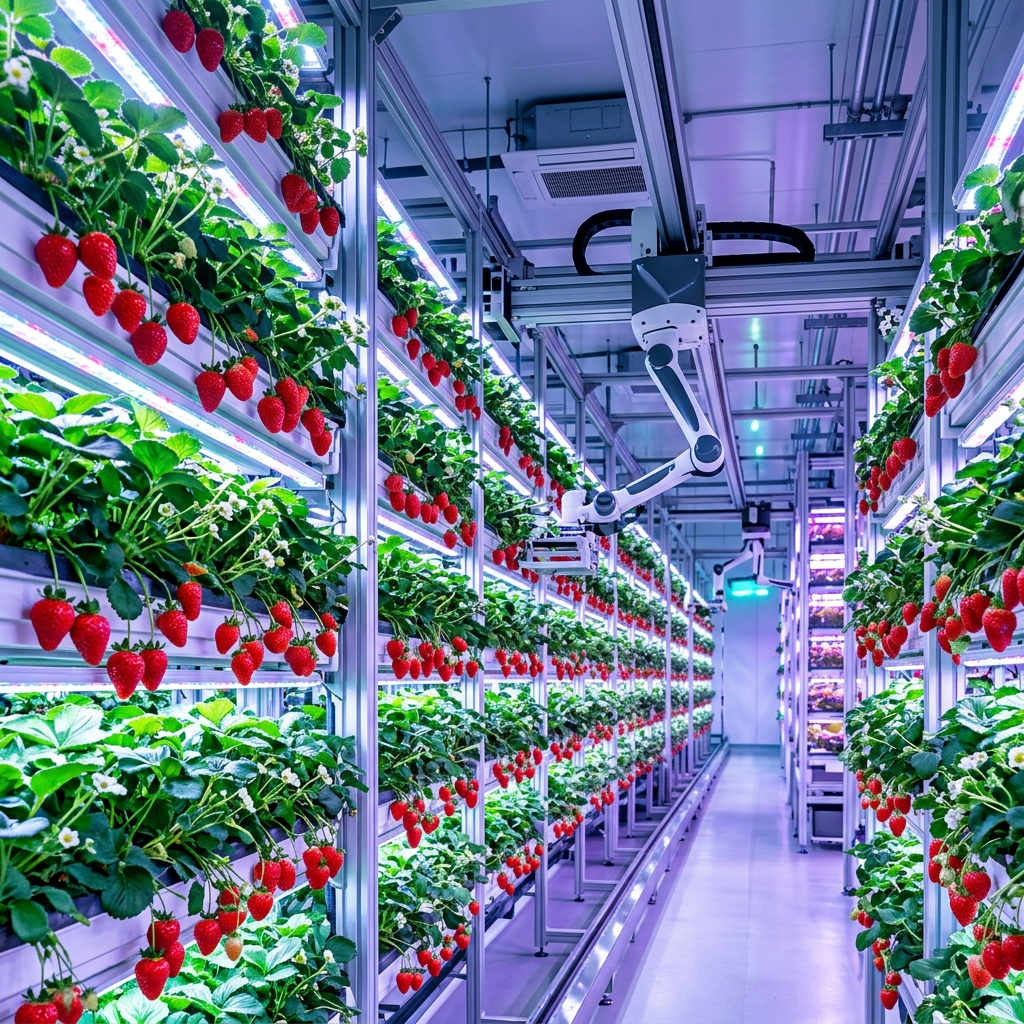 Oishii C轮融资1.5亿美元：室内垂直农场用机器人种植草莓，挑战传统农业边界