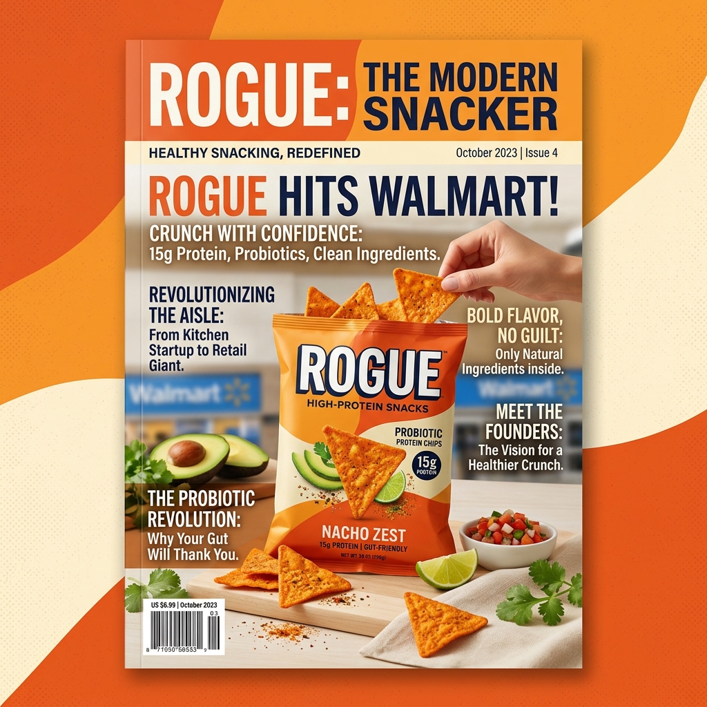 Rogue Pre-Seed融资250万美元：高蛋白零食品牌获Science Inc.等投资，将入驻2800家沃尔玛门店