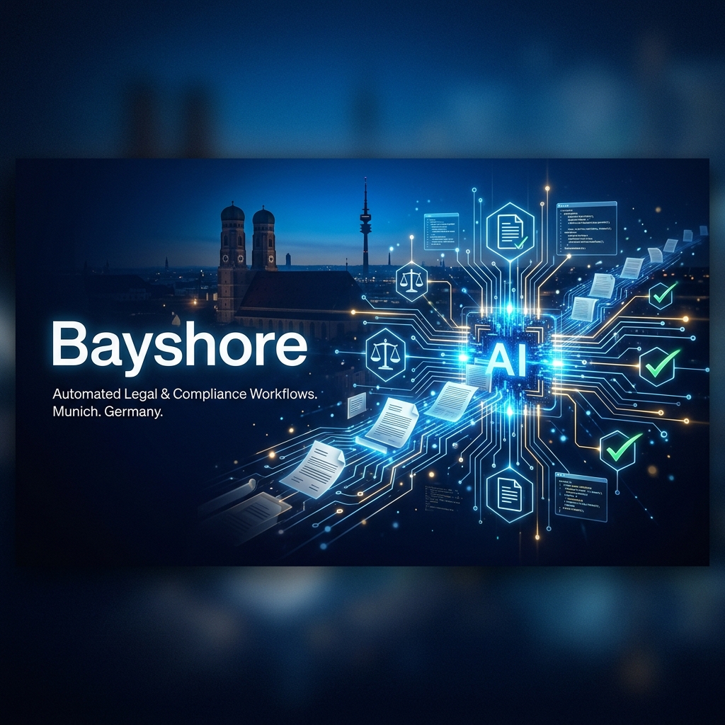 Bayshore 走出隐身完成 690 万欧元种子轮:当 AI 代理把法律合规流程「硬编码」成机器可执行的确定性逻辑,这家慕尼黑公司要做企业法务的「操作系统」