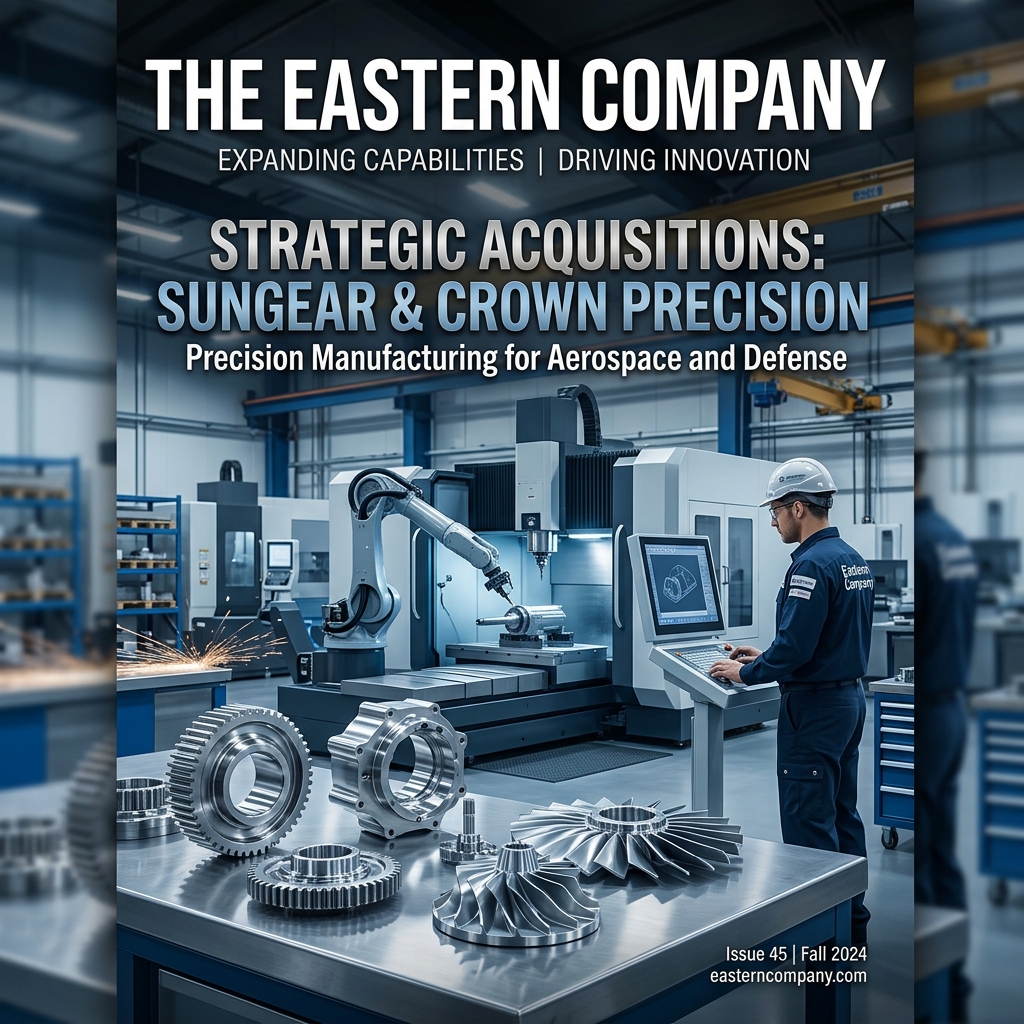 The Eastern Company 以 785 万美元收购 Sungear 与 Crown Precision:一家 166 年老牌制造商的航空航天野心