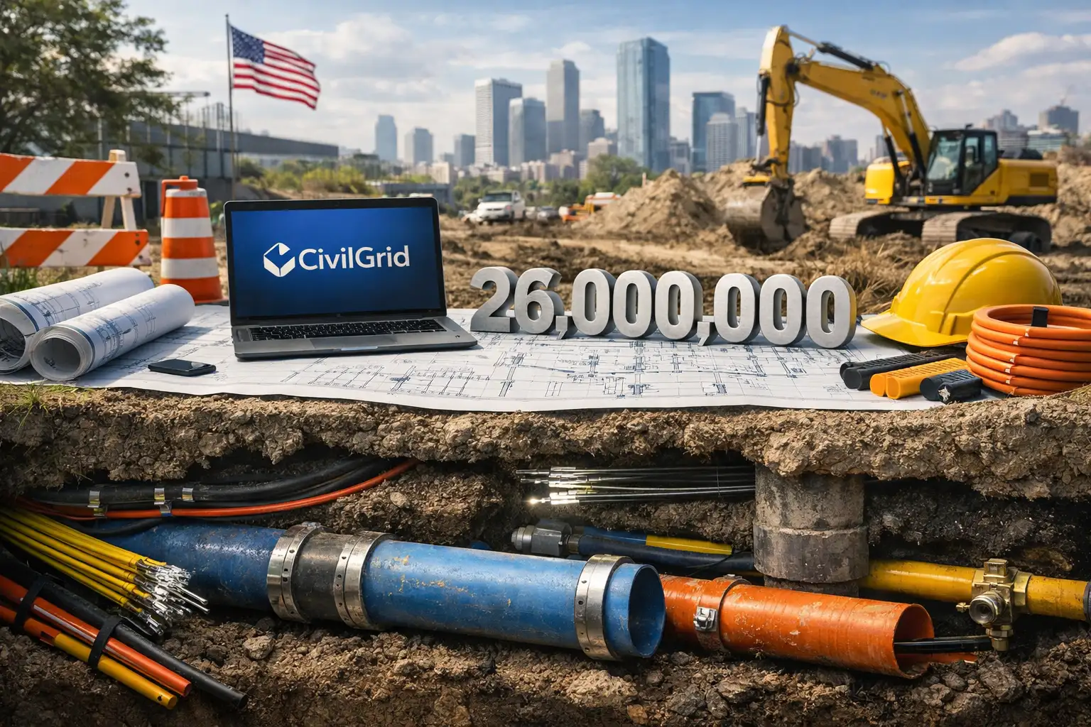 CivilGrid 获 2600 万美元 A 轮融资：地下基础设施数据平台能否减少施工延误？
