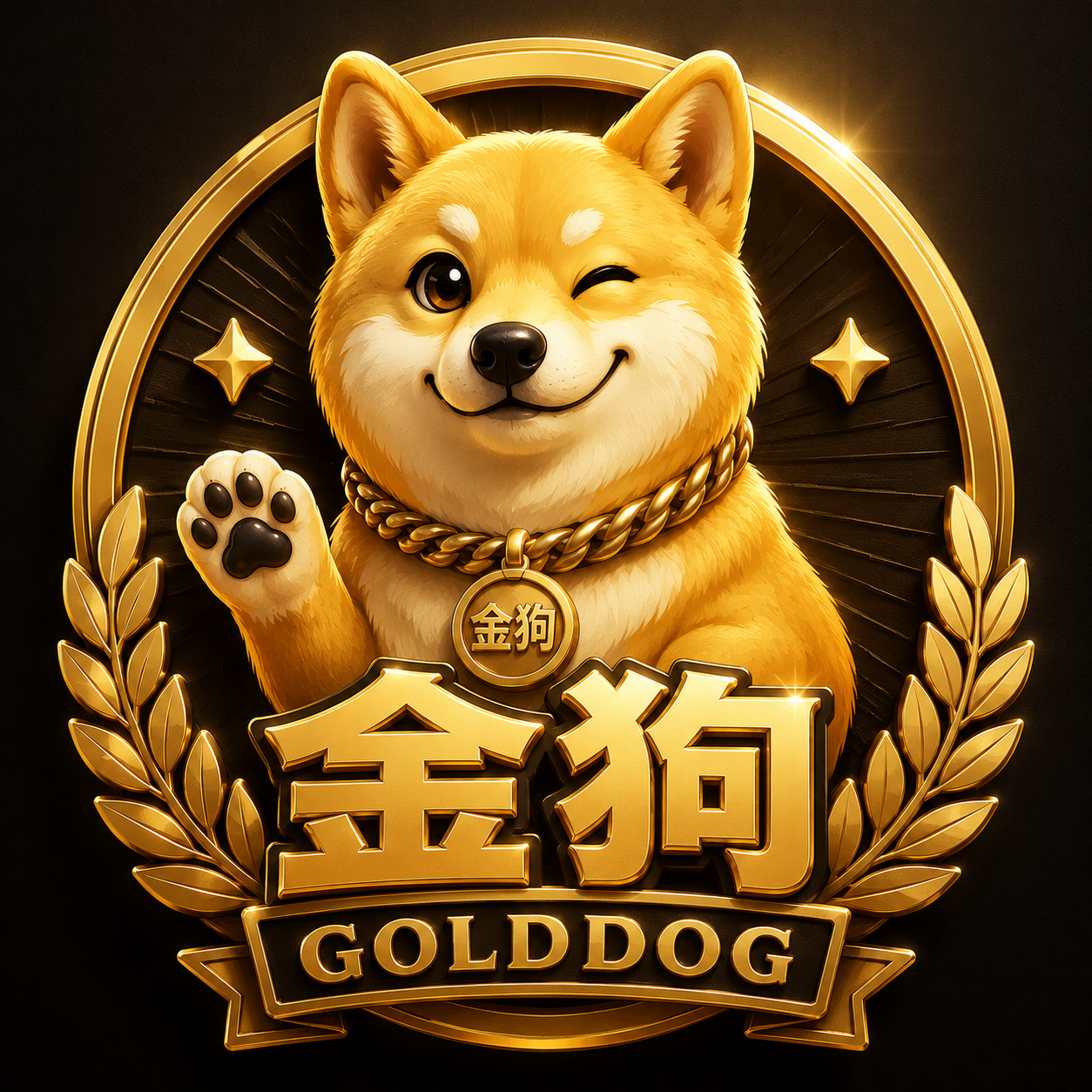 金狗 GOLD DOG BNB Chain Meme 项目视觉图