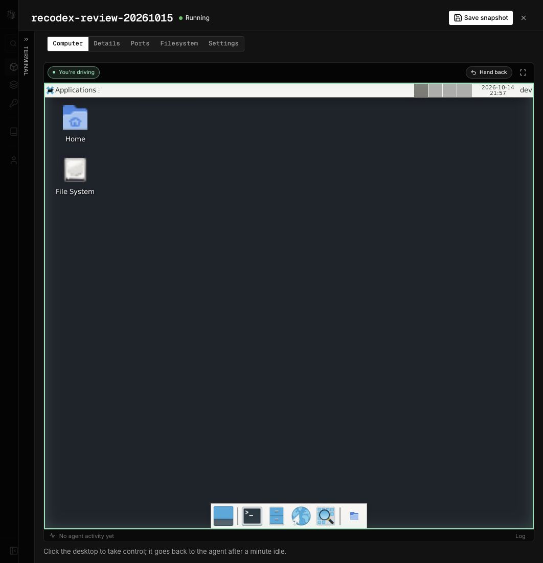 本轮新建Instabox测试机的原生控制台与Linux图形桌面