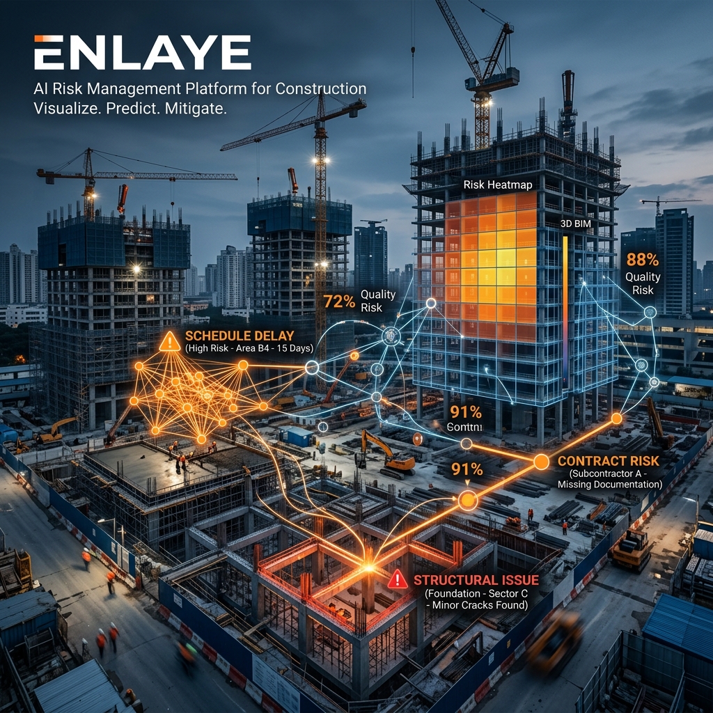 Enlaye 完成 500 万美元种子轮融资：当 90% 的基建项目都在超支，谁来替 170 亿美元的工地”算命”？