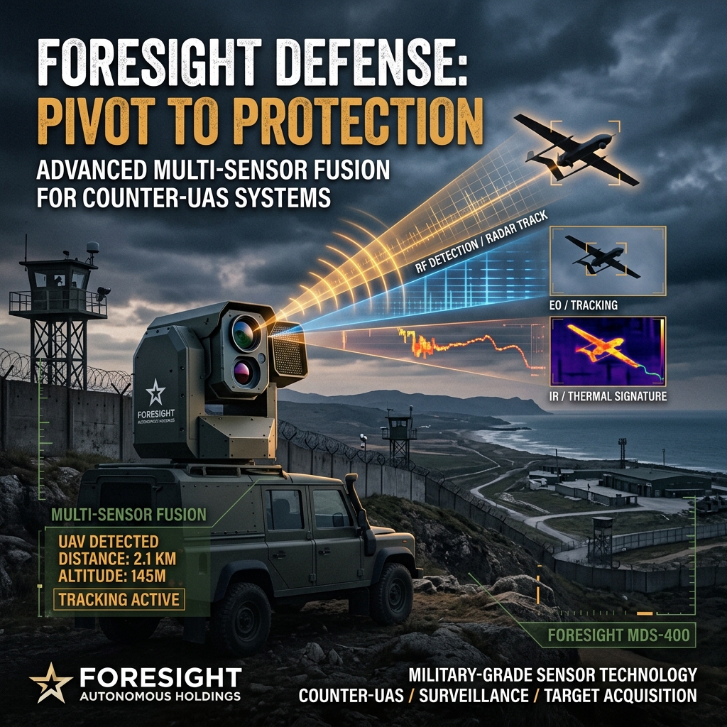 Foresight Autonomous 获 VisionWave 1750 万美元战略投资：一家自动驾驶公司如何用四颗摄像头拿到国防入场券