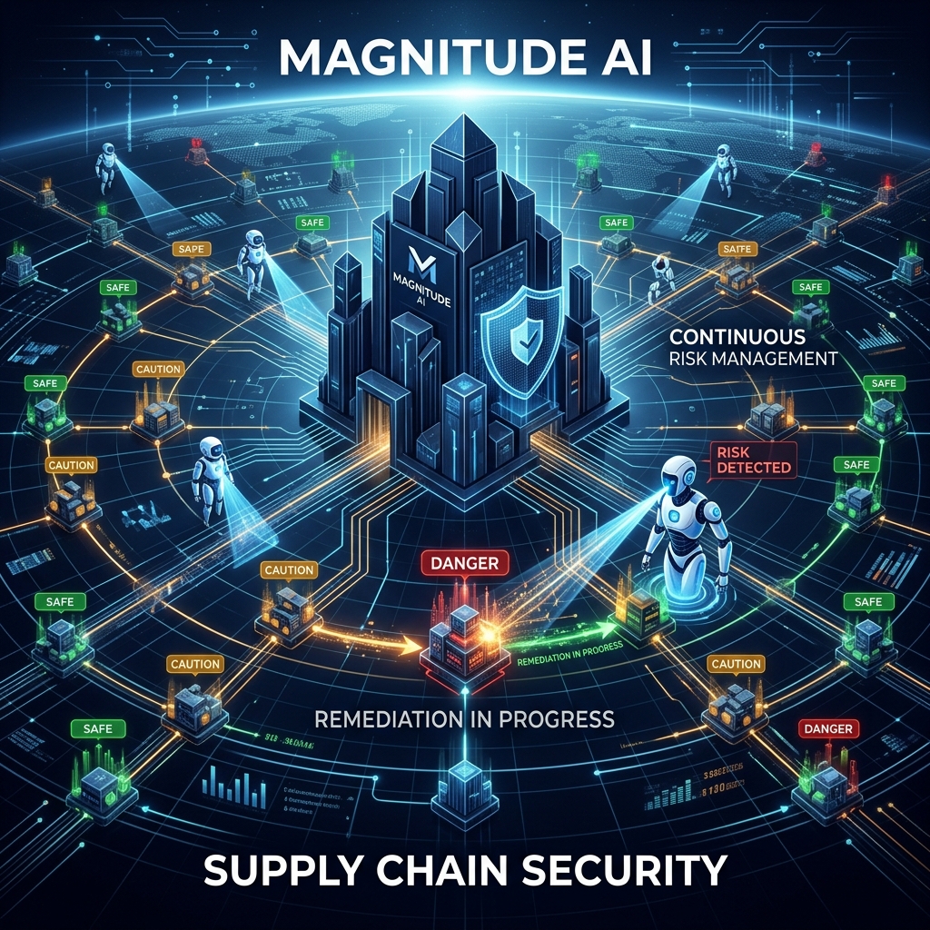 Magnitude 种子轮融资 1000 万美元：当供应链攻击从”人为失误”变成”AI 自动化攻击”，第三方风险管理需要一支 AI 军团